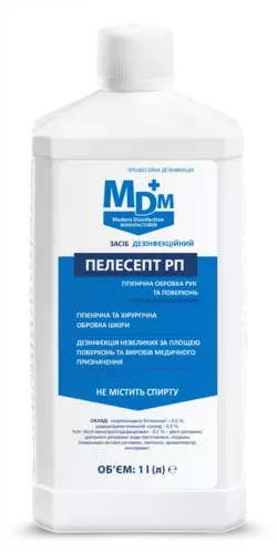 Безспиртовий дезінфекційний засіб Пелесепт РП MDM 1л